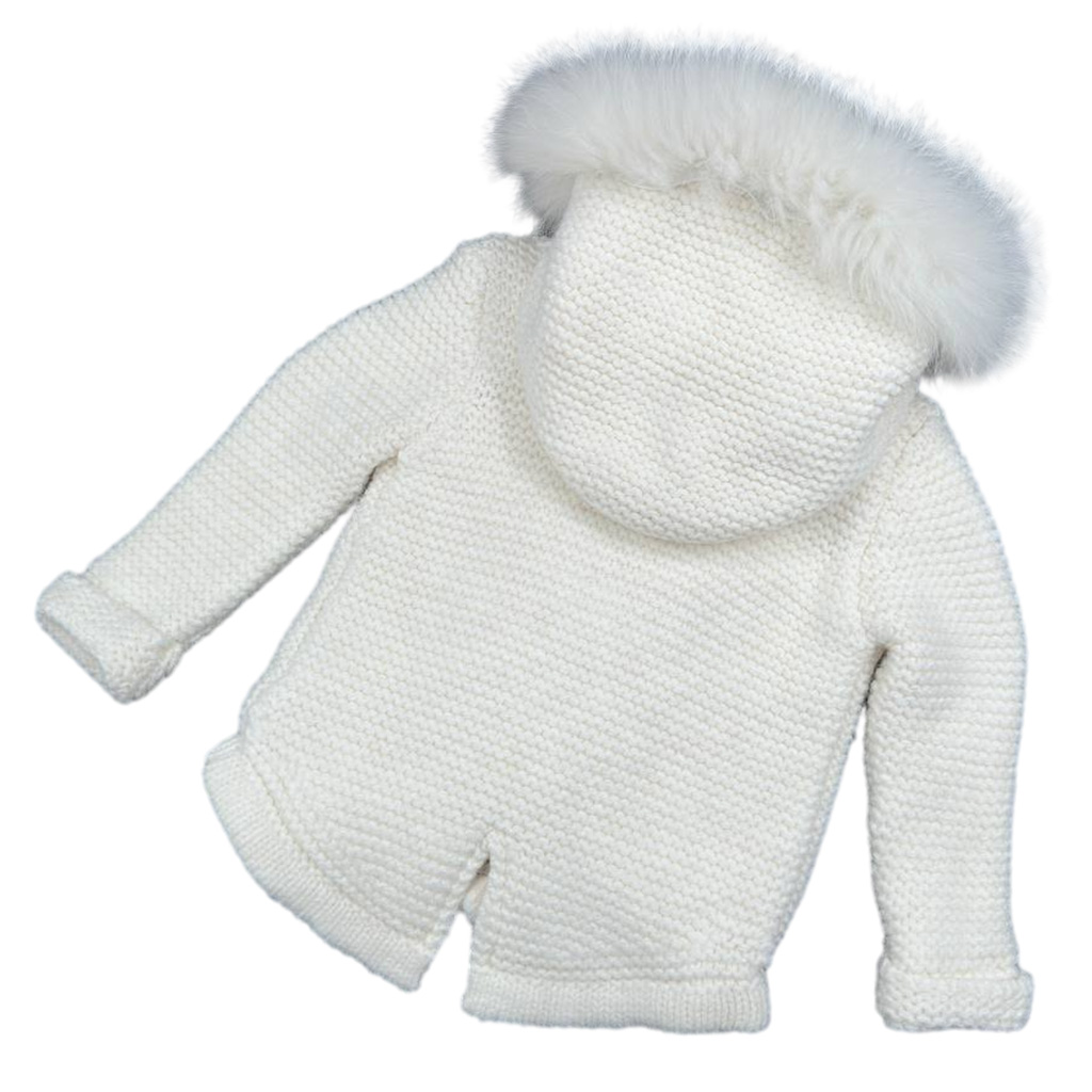 سویشرت بافت کرکدار جلو زیپ و کلاه خز