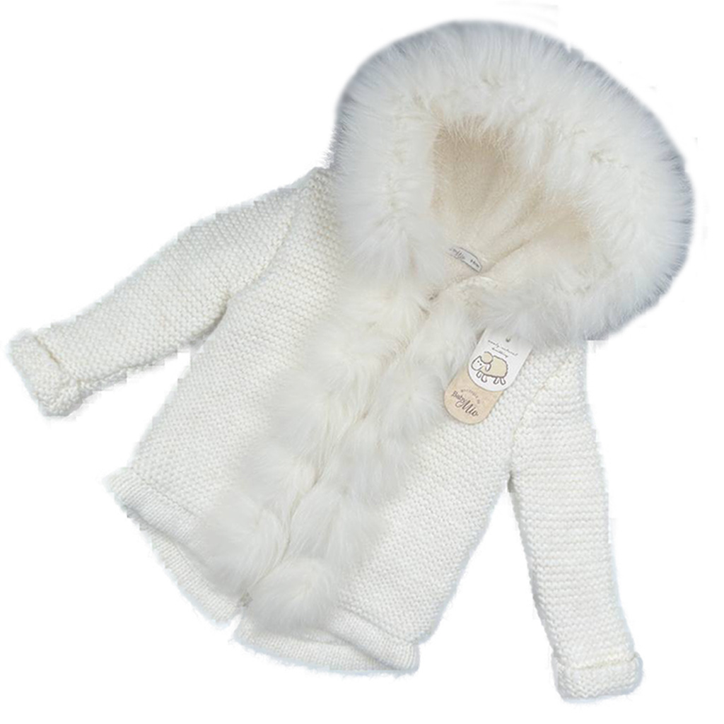 سویشرت بافت کرکدار جلو زیپ و کلاه خز