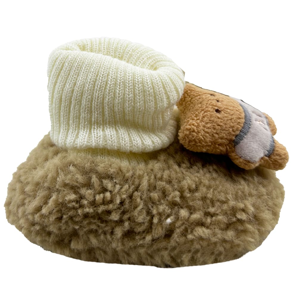 پاپوش نوزادی جوراب دار طرح خرس برجسته Mibbill10