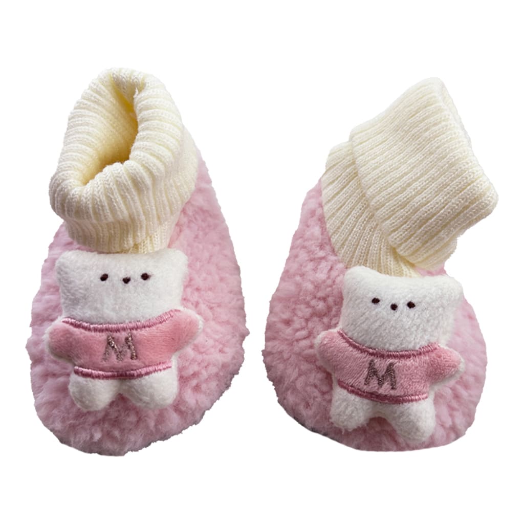 پاپوش نوزادی جوراب دار طرح خرس برجسته Mibbill1