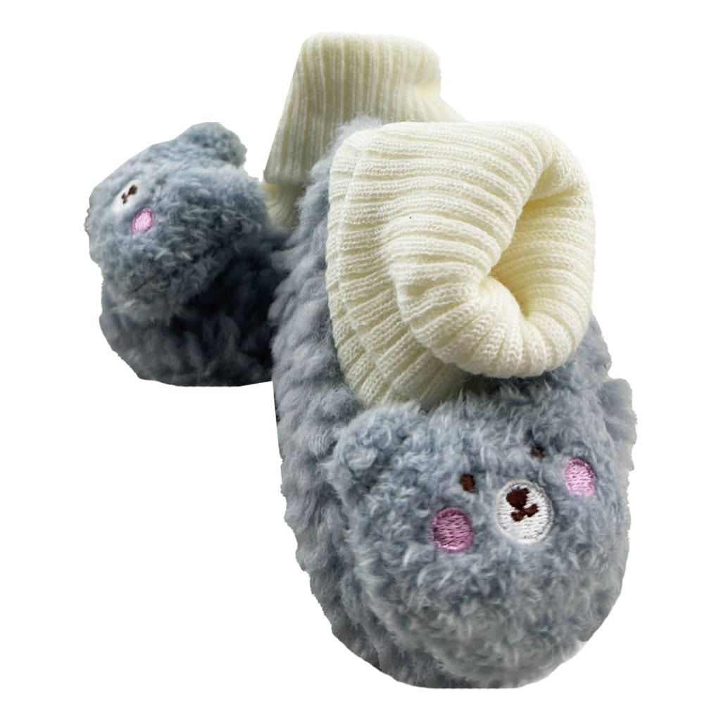 پاپوش نوزادی جوراب دار طرح خرس برجسته Mibbill2