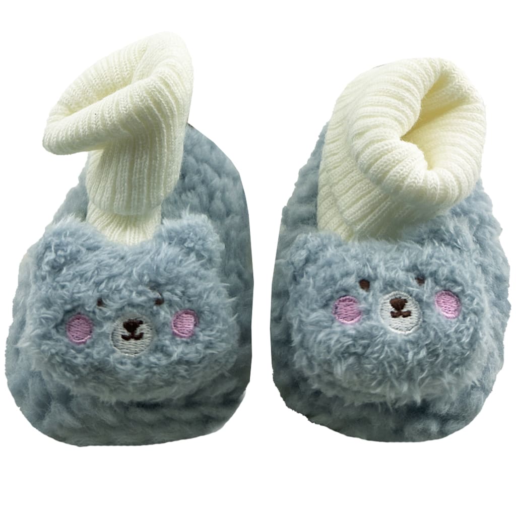 پاپوش نوزادی پولیشی جوراب دار خرس Mibbill3