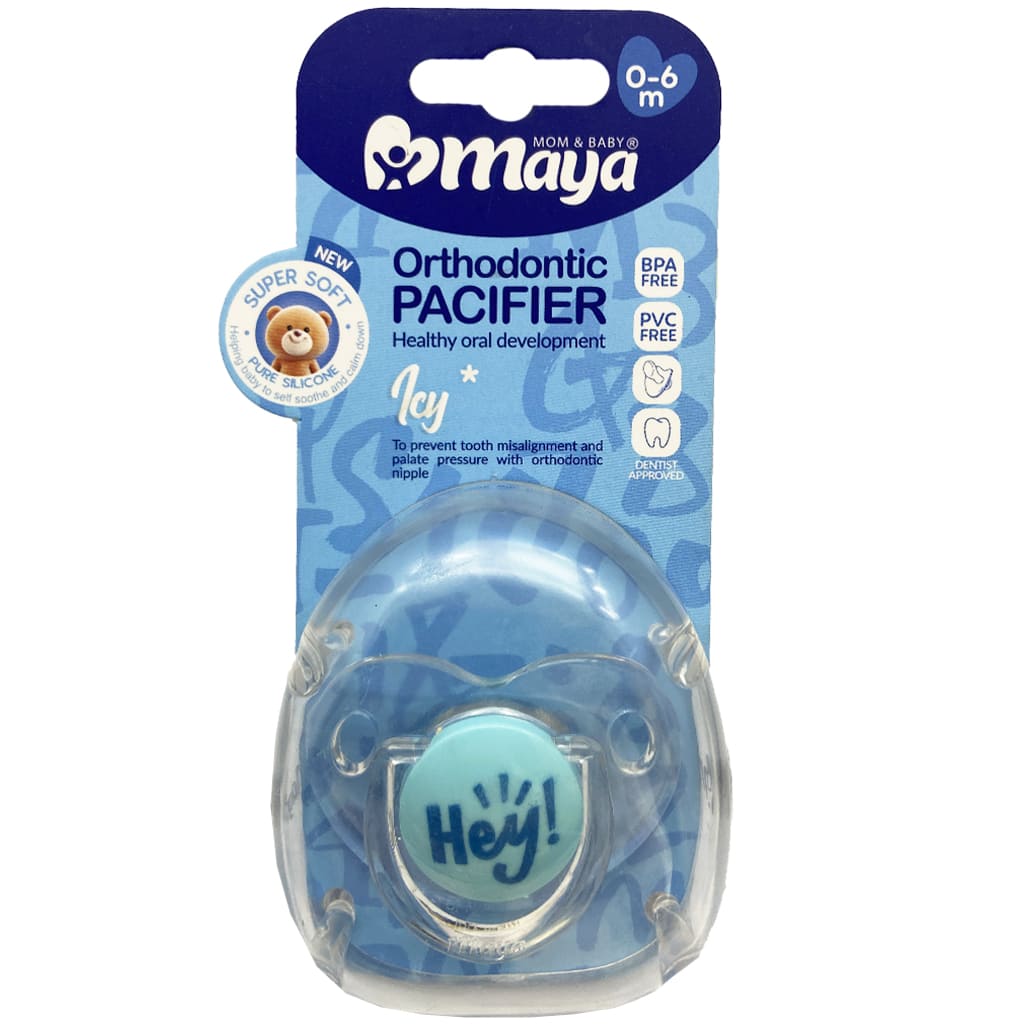 پستانک ارتودنسی آیسی 0-6 ماه مایا Maya آبی