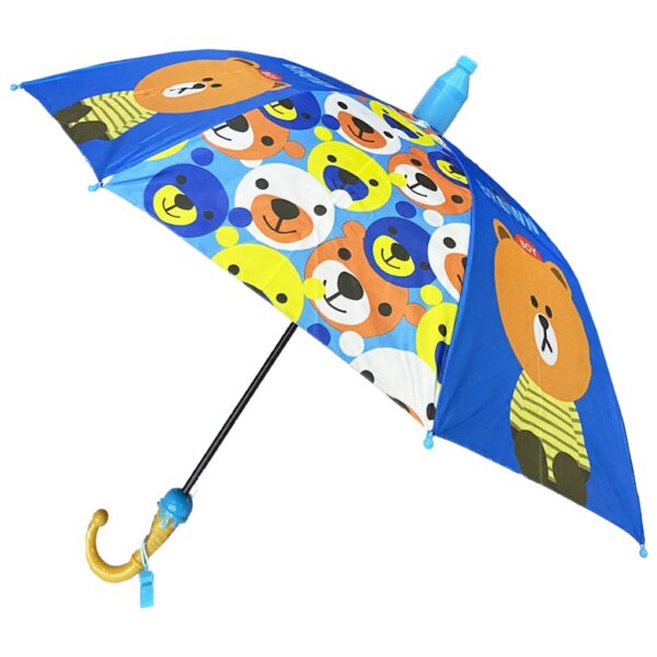 چتر بچگانه دو لایه قاب آکاردیونی سوت دار خرس