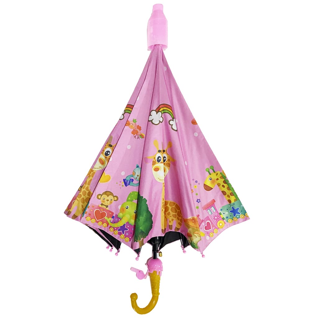 چتر بچگانه دو لایه قاب آکاردیونی سوت دار زرافه1