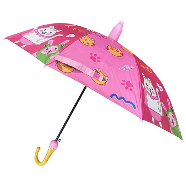 چتر بچگانه دو لایه قاب آکاردیونی سوت دار گربه