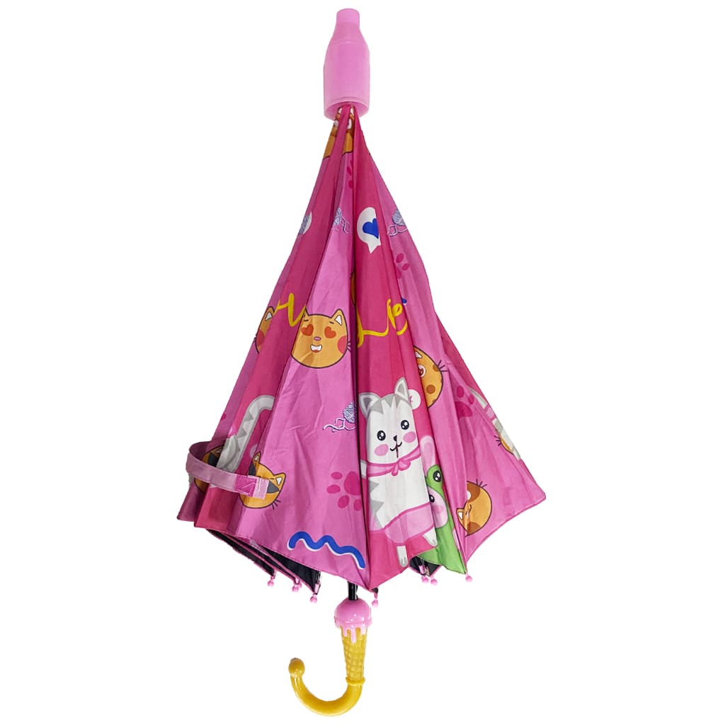 چتر بچگانه دو لایه قاب آکاردیونی سوت دار گربه2