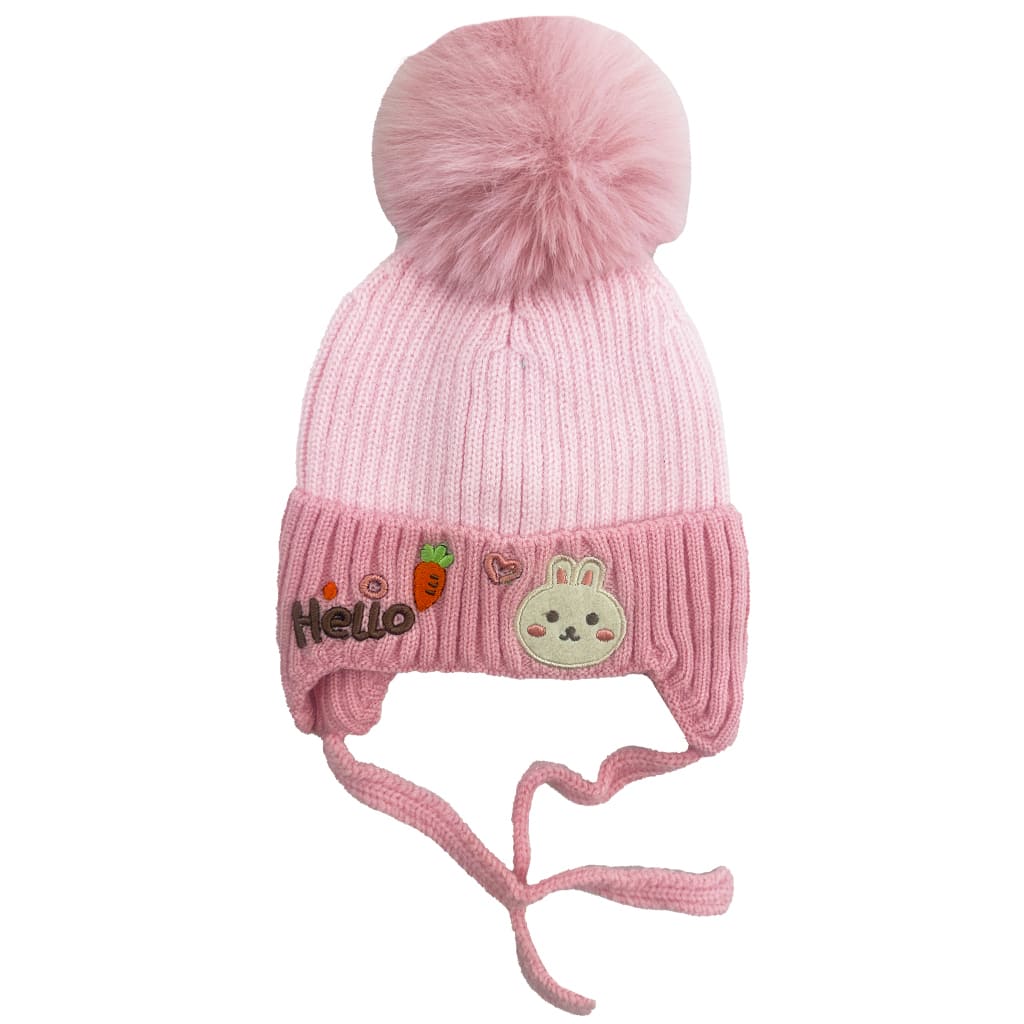 کلاه ریز بافت زمستانی بچگانه طرح خرگوش Appinc3