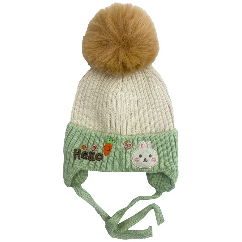 کلاه ریز بافت زمستانی بچگانه طرح خرگوش Appinc5