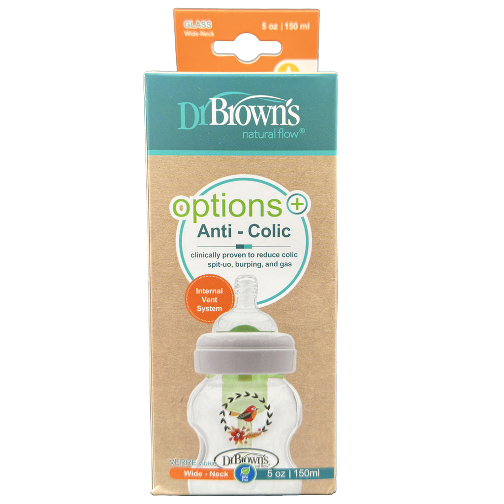 شيشه شير پيركس آنتي كوليك 150ميل دهانه عريض ونت دار دكتر براون ايراني Dr.Browns