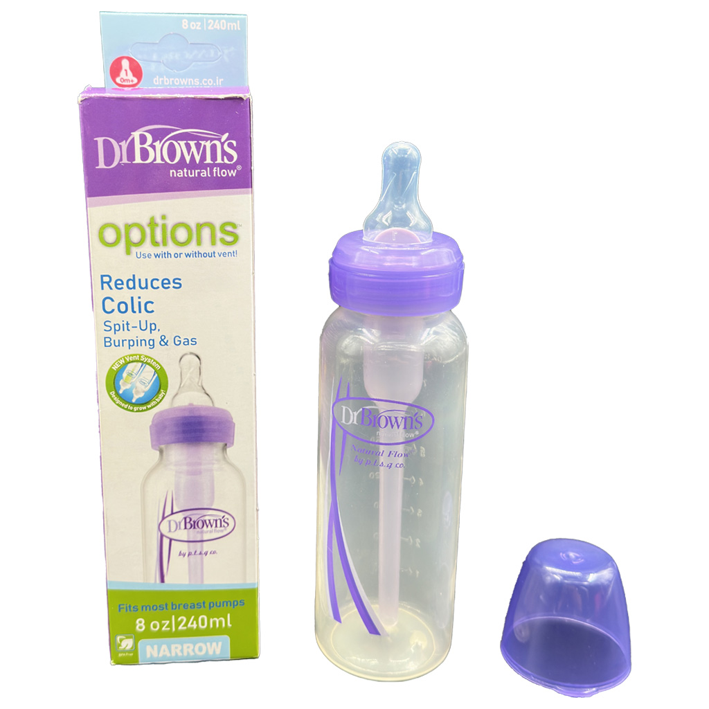شيشه شير آنتي كوليك استاندارد 240ميل كلاسيك ونت دار دكتر براون ايراني Dr.Browns