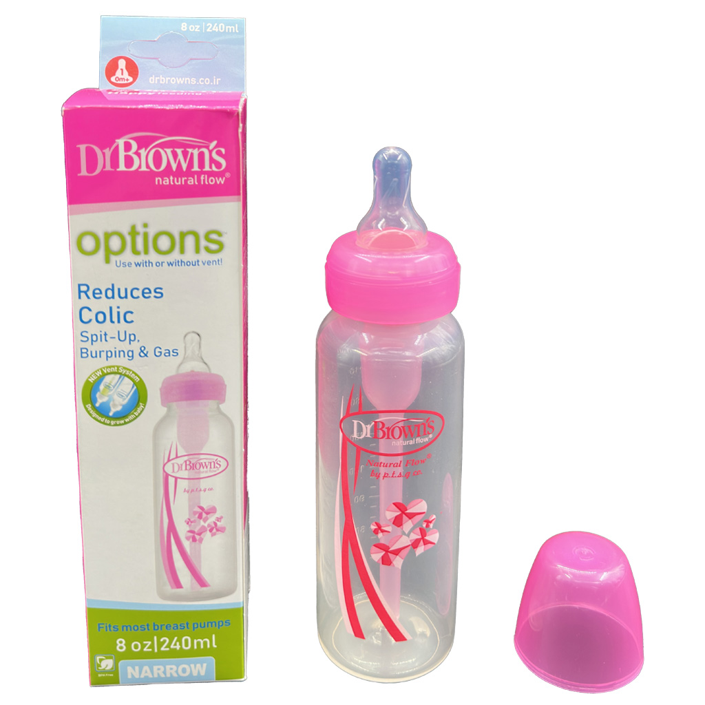 شيشه شير آنتي كوليك استاندارد 240ميل كلاسيك ونت دار دكتر براون ايراني Dr.Browns