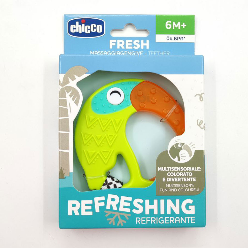 دندانگیر طبی طرح طوطی چیکو Chicco Fresh Refreshing