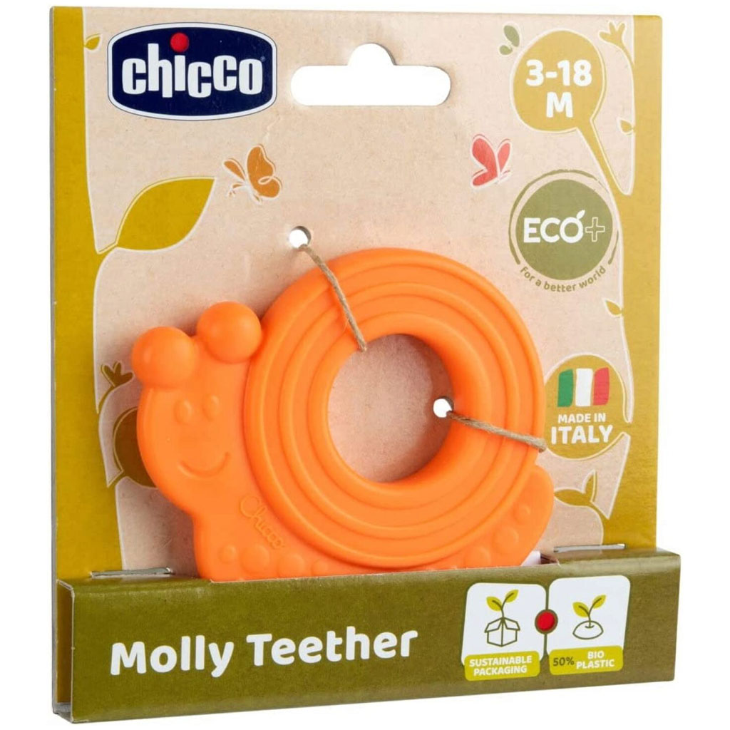دندانگیر سیلیکونی حلزون چیکو Chicco Molly Teether ECO