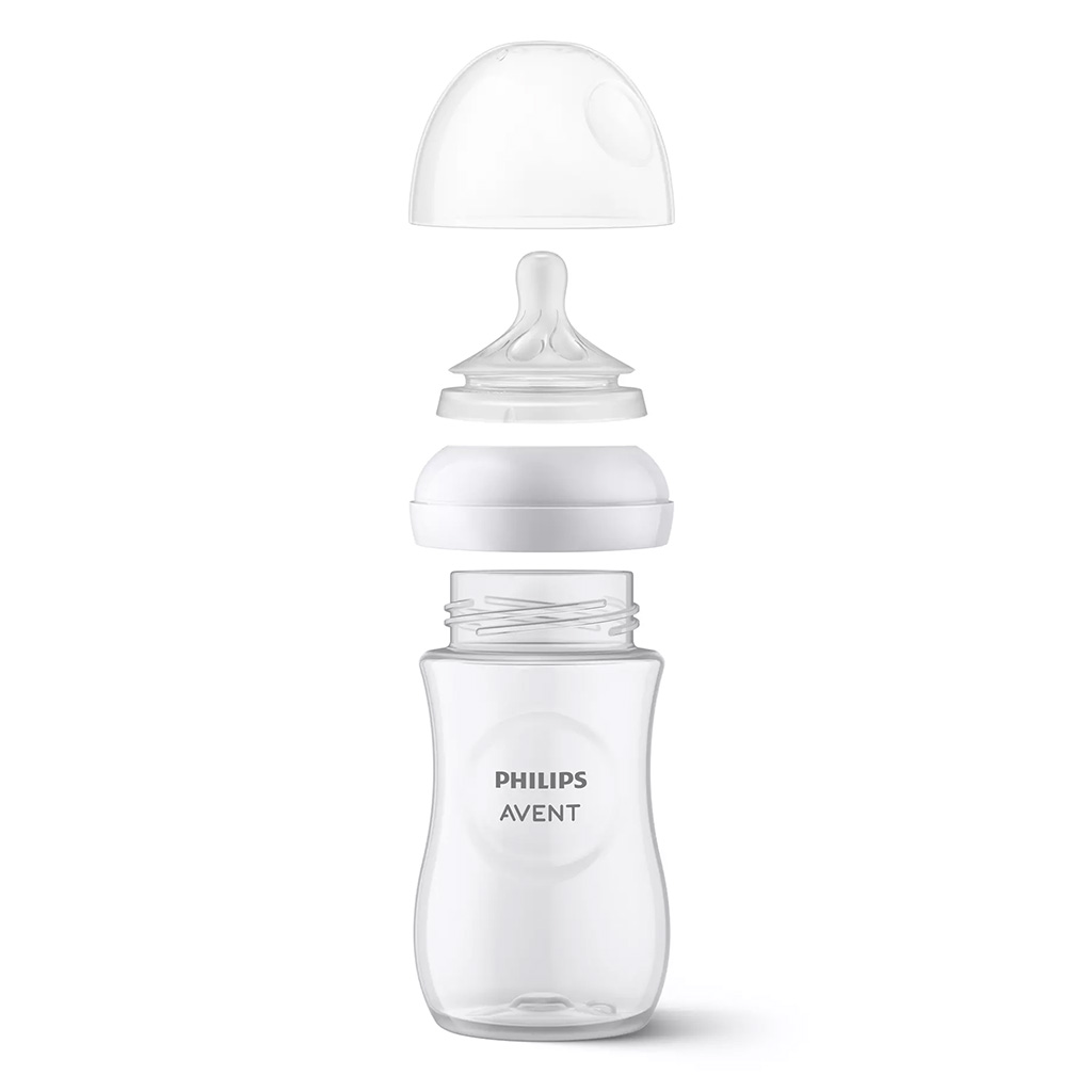 شیشه شیر نچرال 3 قطره جعبه ای 260میل آبی اونت | Avent