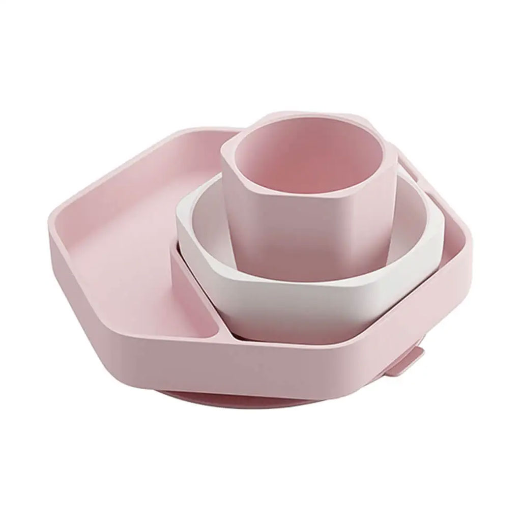 سرویس غذاخوری 3 تکه سیلیکونی هی اور شی | Heorshe