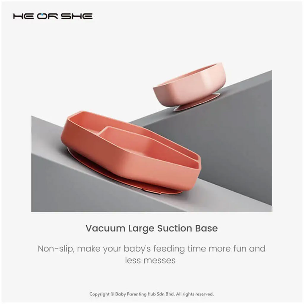 سرویس غذاخوری 3 تکه سیلیکونی هی اور شی Heorshe