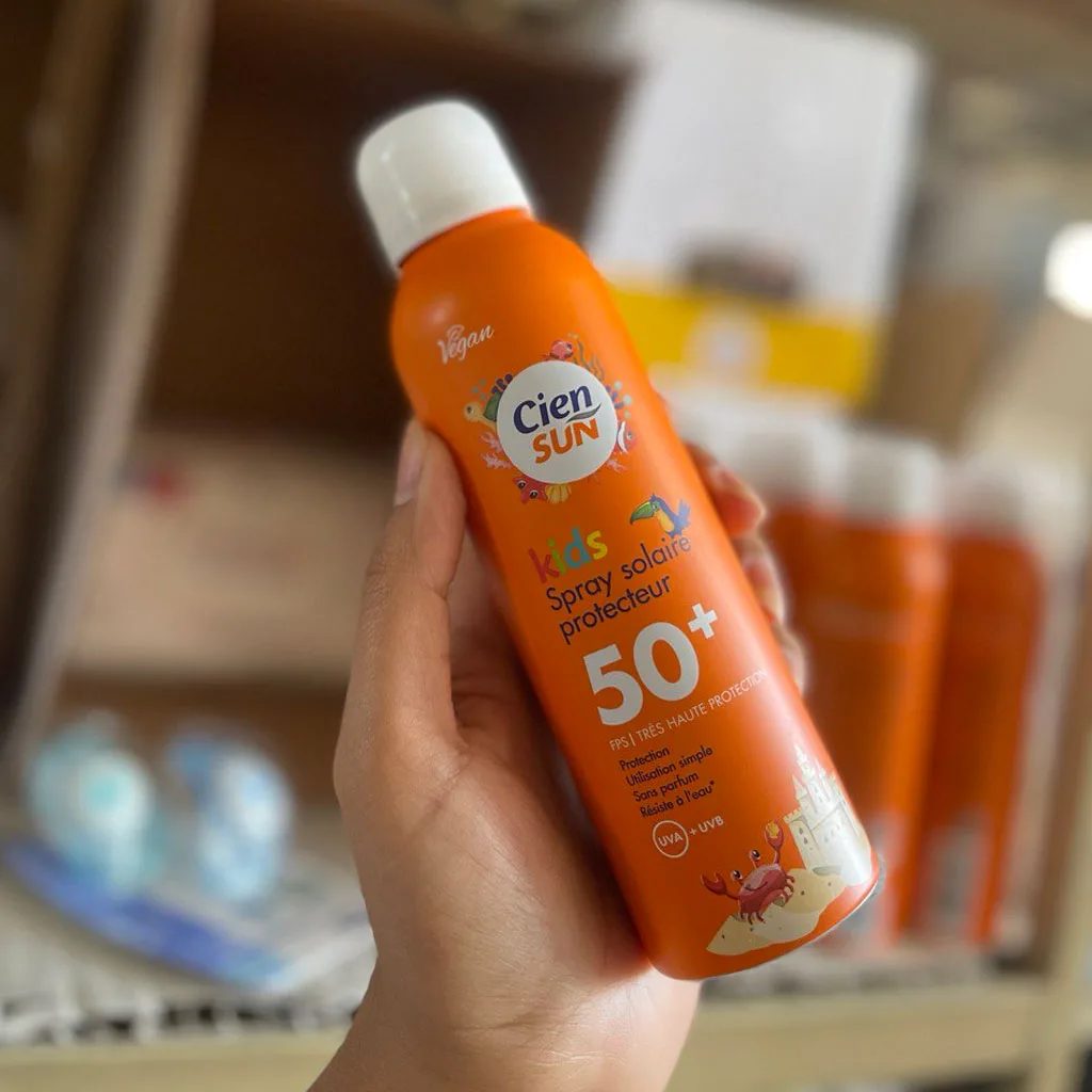 اسپری ضد آفتاب SPF50 UVB UVA کودک 150میل Cien Sun