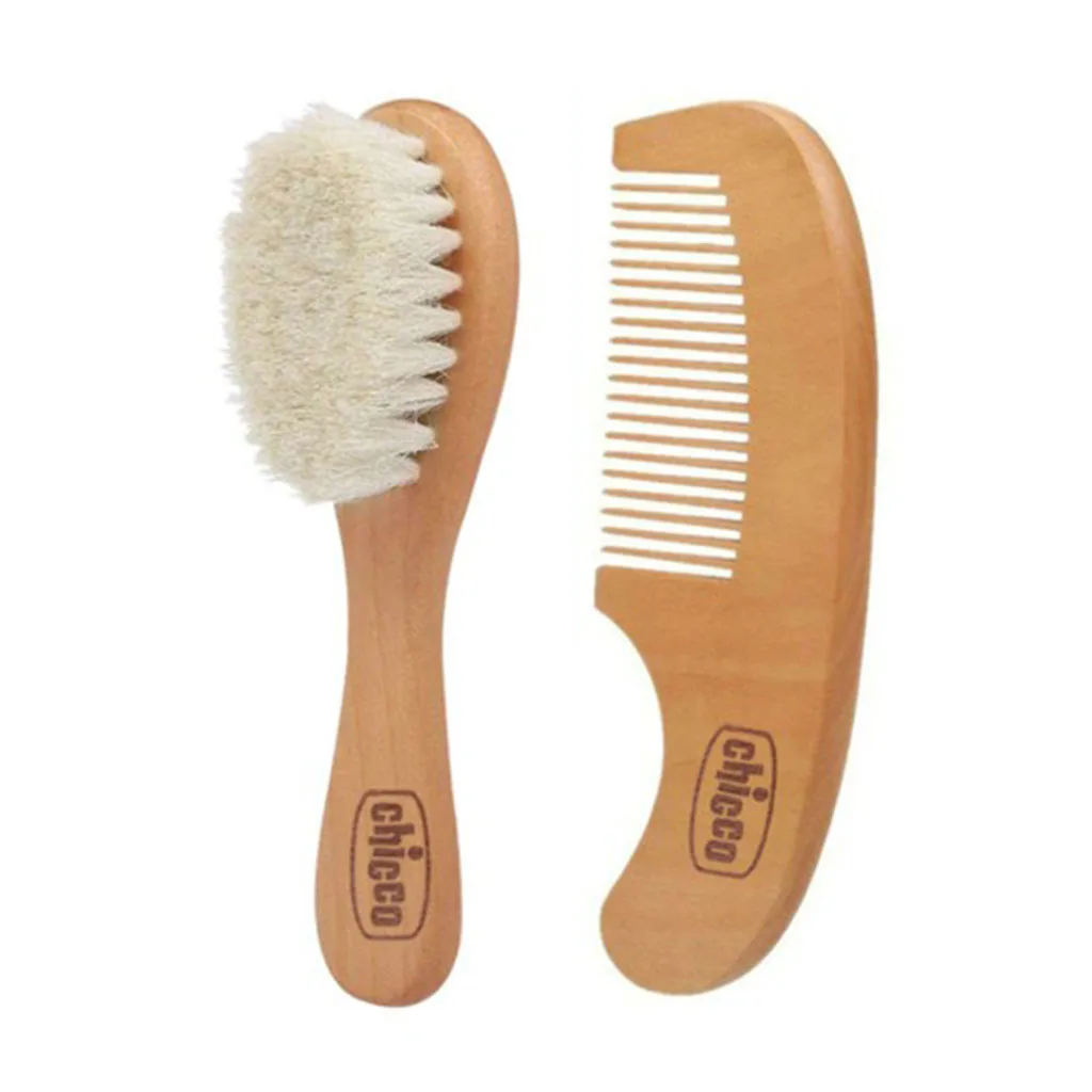 ست شانه و برس چوبی چیکو Chicco