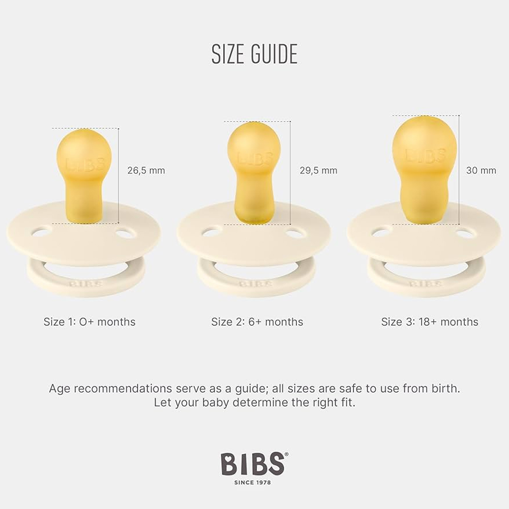 پستانک بیبس سرگرد 2تایی لاتکس گل گرد 6+ماه زرد كالباسی BIBS Boheme