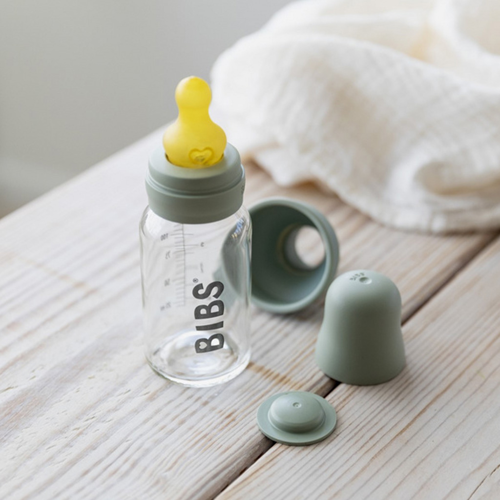 شیشه شیر بیبس پیركس 110میل 1قطره طرگرد لاتکس Bibs Complete Set