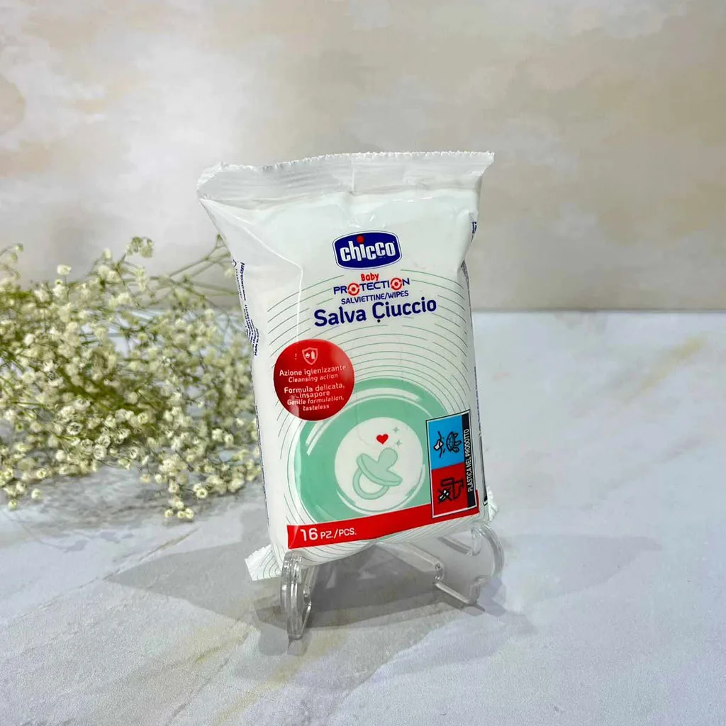 دستمال استریل كننده پستانک چیکو 16عددی Chicco Baby Protection