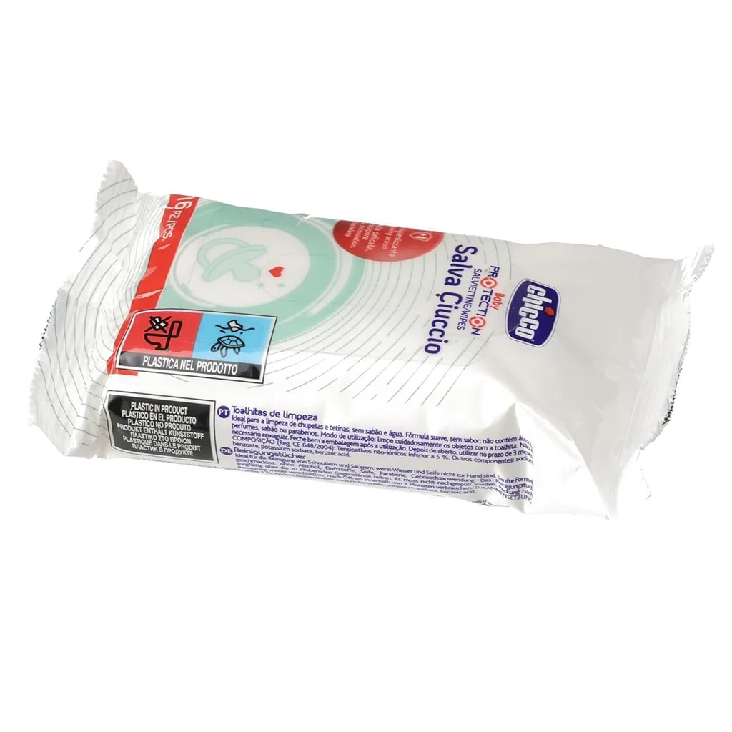 دستمال استریل كننده پستانک چیکو 16عددی Chicco Baby Protection