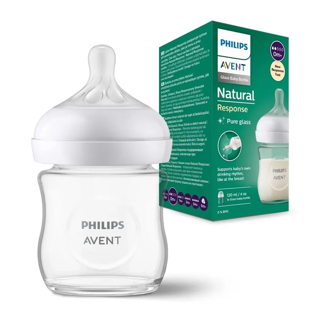 شیشه شیر نچرال پیركس 2قطره 0+ماه جعبه ای 120 میل اونت Avent