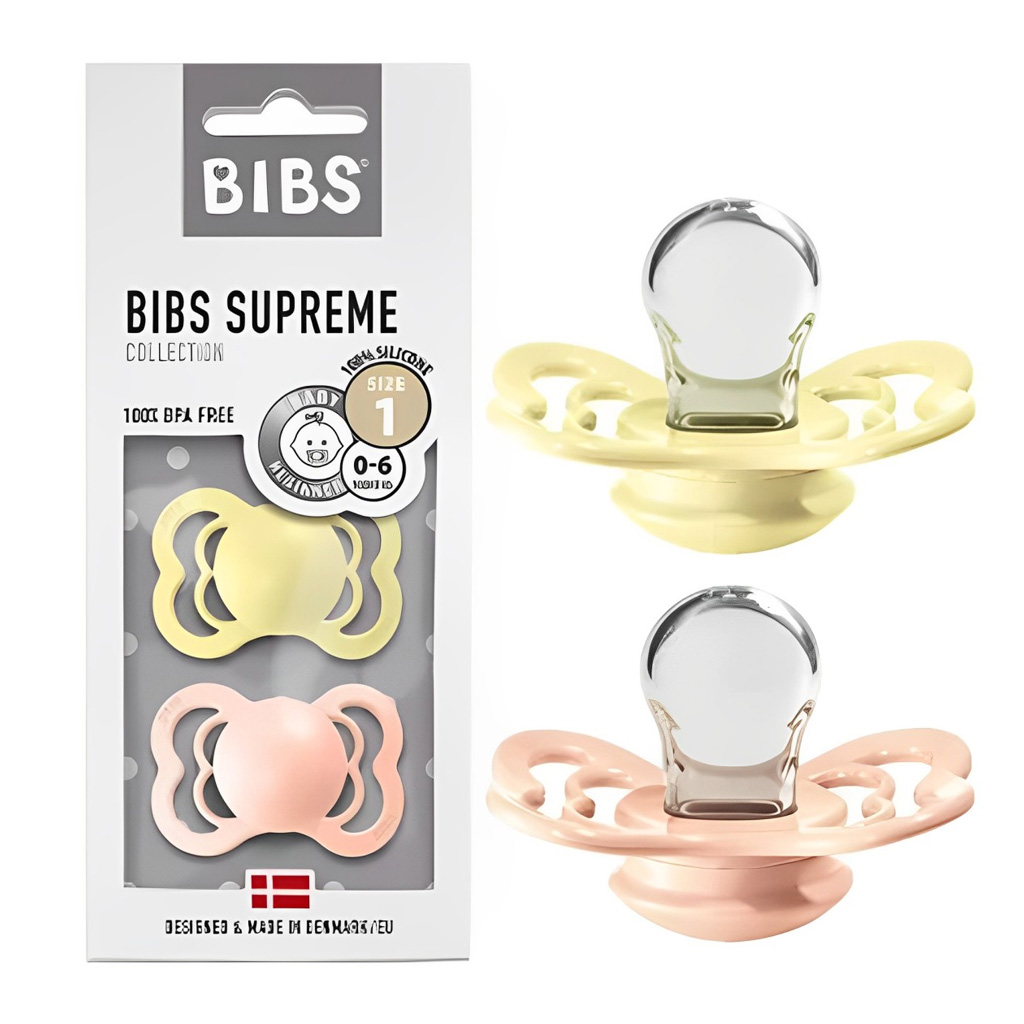 پستانک بادامی 2تایی پروانه 6+ماه بيبس BIBS