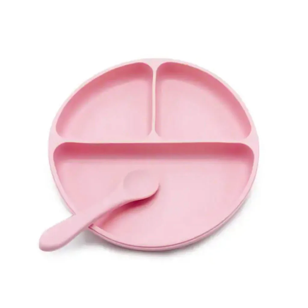 PL100 ست غذاخوری سيليكونی 2تكه 6+ماه بشقاب قاشق اودوكس Odox