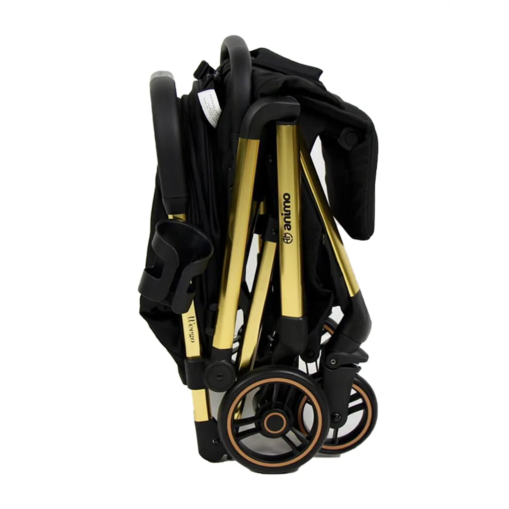 کالسکه آنیمو مدل Weego مسافرتی کابین سایز بدنه طلایی Animo