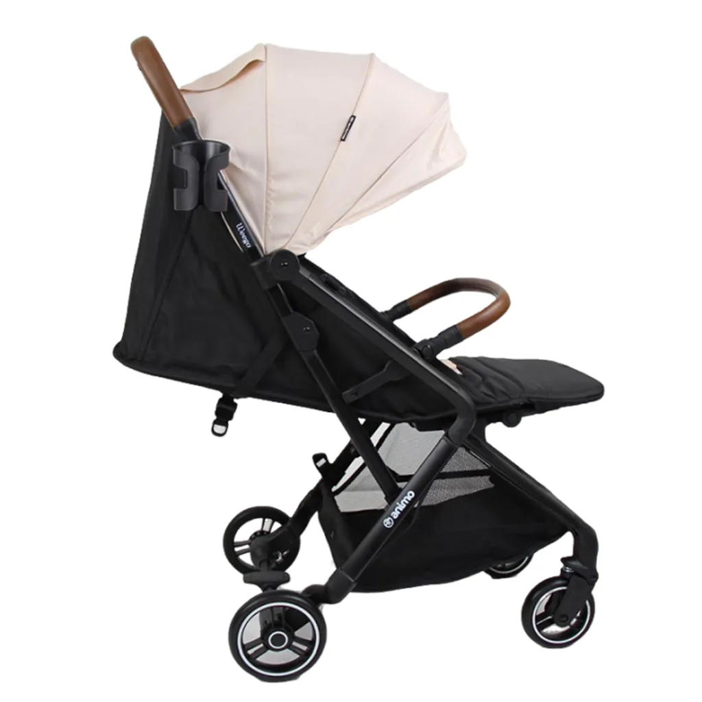 کالسکه آنیمو مدل Weego مسافرتی کابین سایز بدنه مشکی Animo