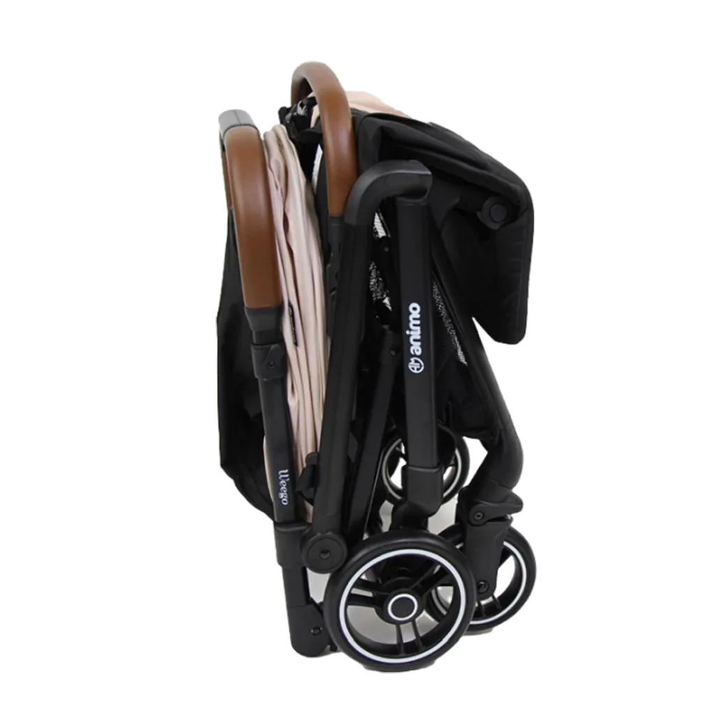 کالسکه آنیمو مدل Weego مسافرتی کابین سایز بدنه مشکی Animo