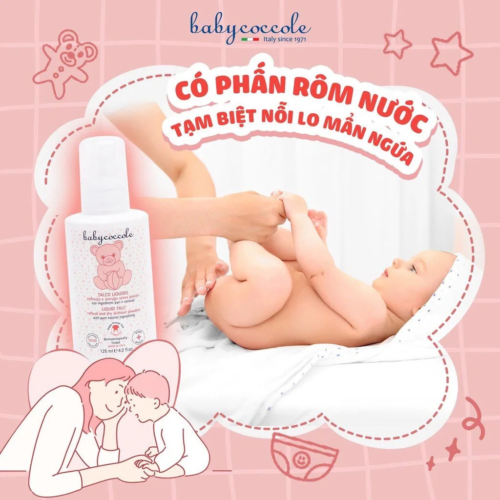 پودر تالک مایع کرم سوختگی 30میل بی بی کوکول Baby coccole