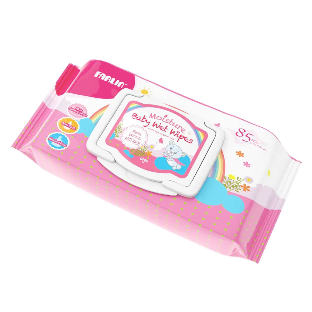 دستمال مرطوب فارلین 85عددی Moisture Anti Rush ضدراش ضد آلرژی ضدحساسیت Farlin