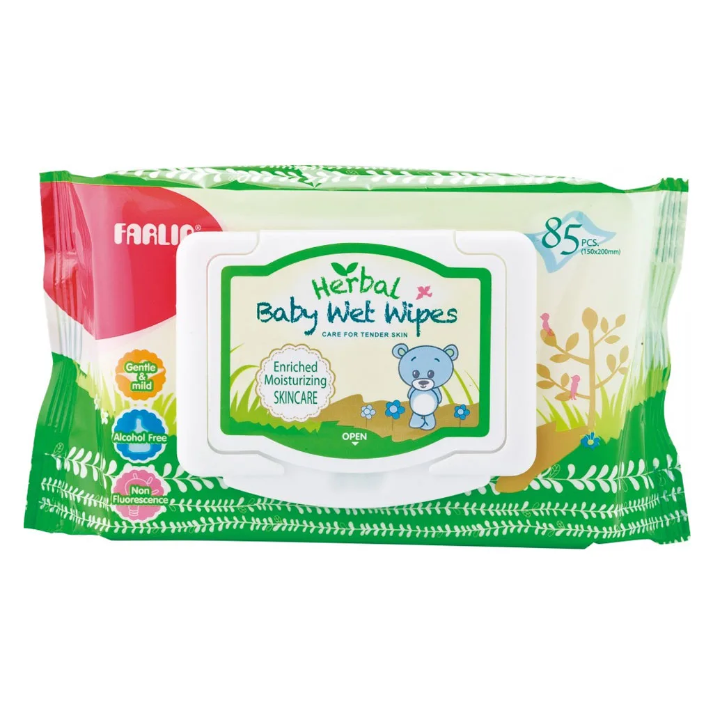 دستمال مرطوب فارلین 85عددی Moisture Anti Rush ضدراش ضد آلرژی ضدحساسیت Farlin