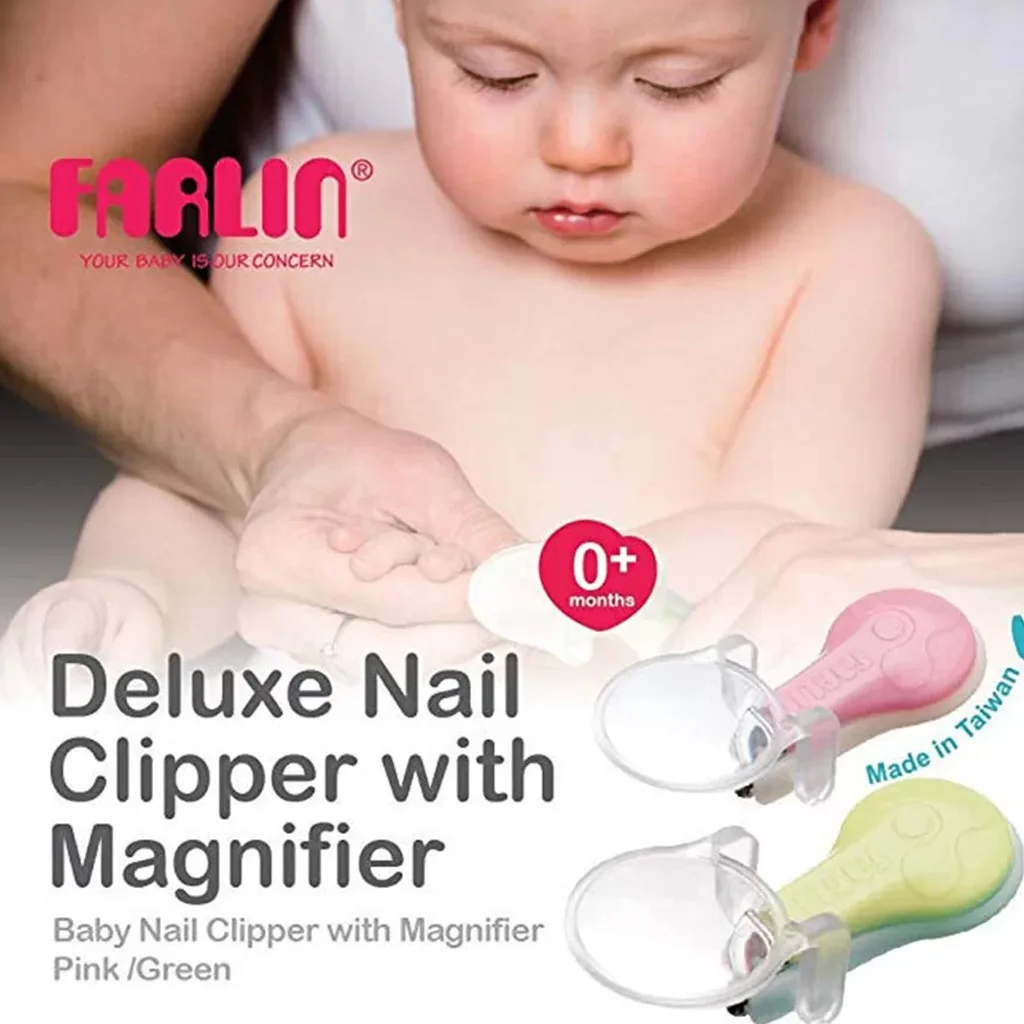 ناخنگیر فارلین Deluxe Nail Clipper With Magnifier ذره بین دار بدنه سفید Farlin