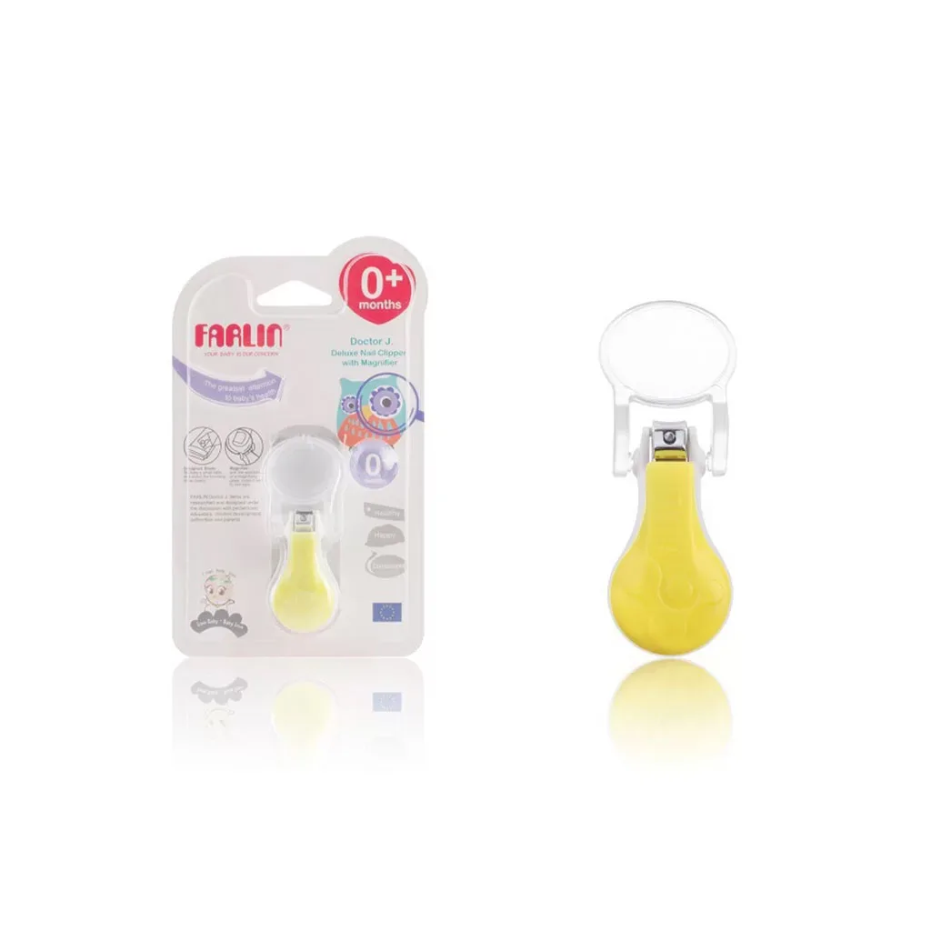 ناخنگیر فارلین Deluxe Nail Clipper With Magnifier ذره بین دار بدنه سفید Farlin