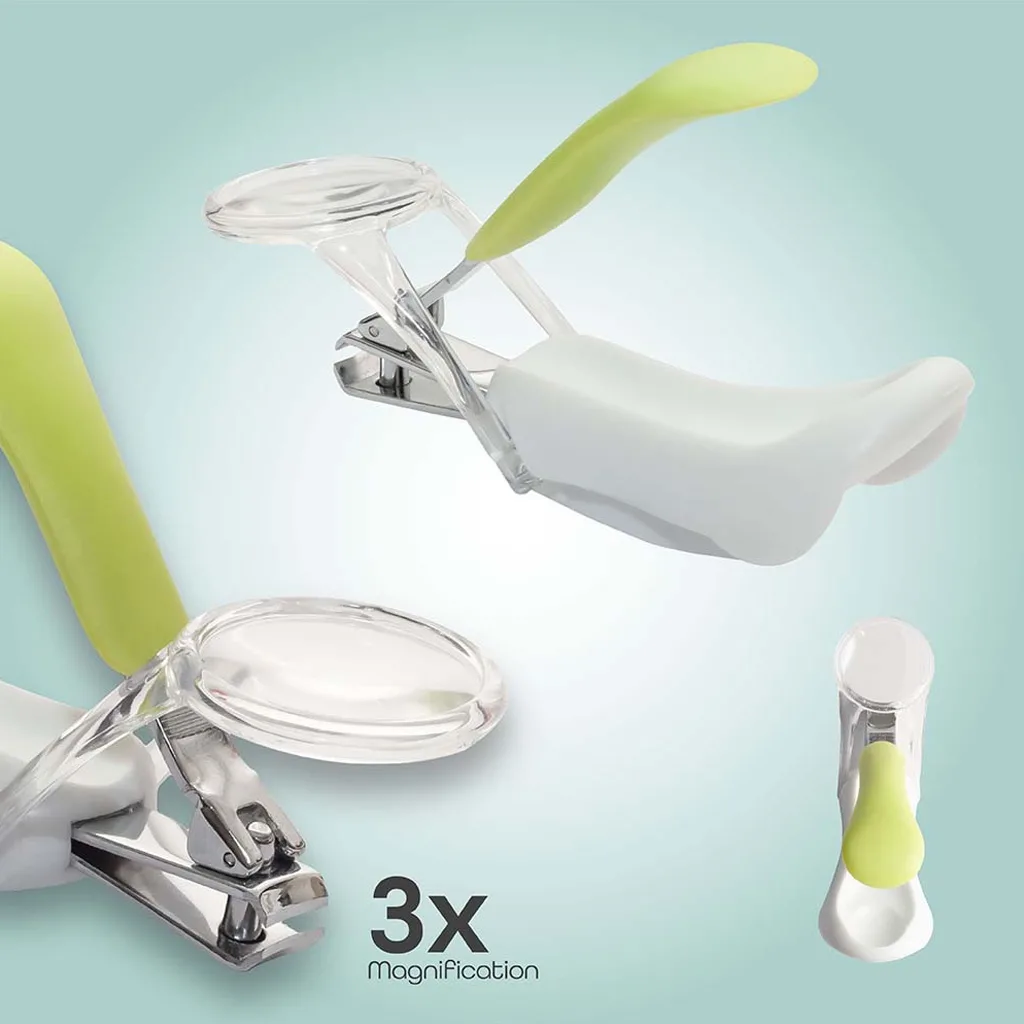 ناخنگیر فارلین Deluxe Nail Clipper With Magnifier ذره بین دار بدنه سفید Farlin