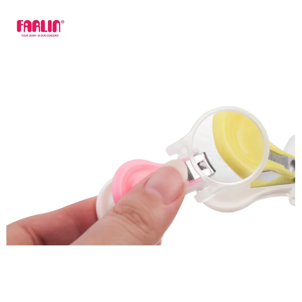 ناخنگیر فارلین Deluxe Nail Clipper With Magnifier ذره بین دار بدنه سفید Farlin