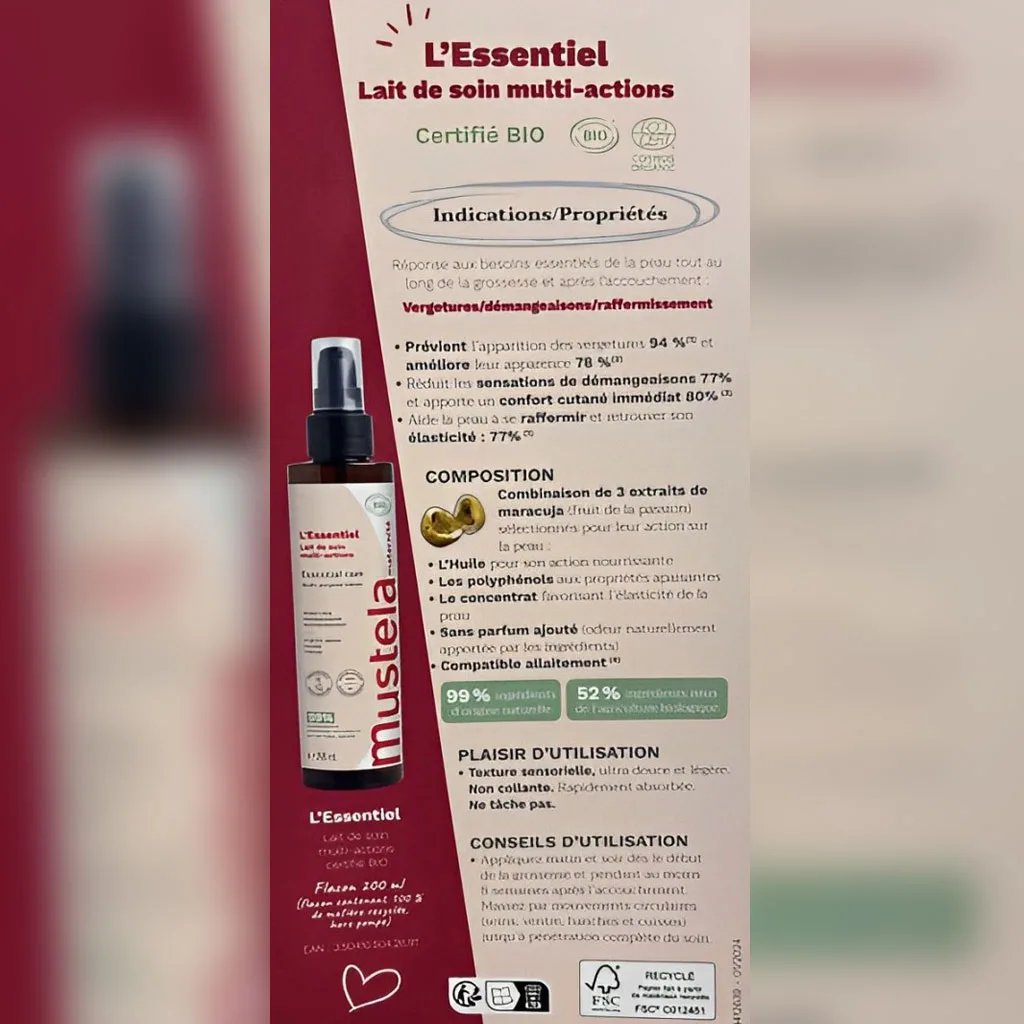 اسپری لوسیون ضد ترک ماستلا 3كاره بارداری 200میل Mustela