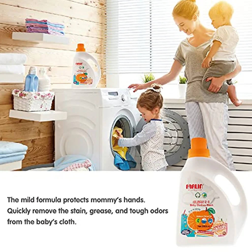 ژل شستشوی لباس فارلین 2.8لیتر آنتی باکتریال حاوی روغن مرکبات طبیعی Farlin