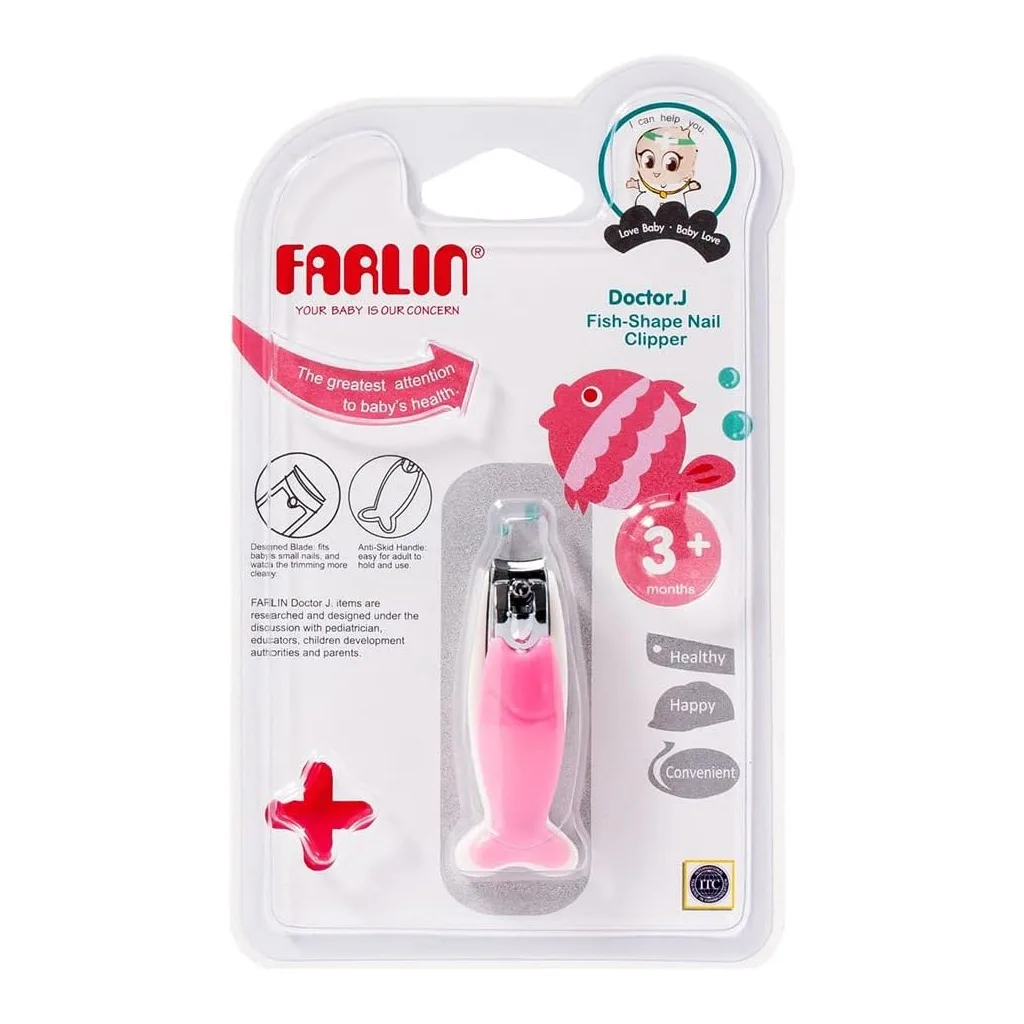 ناخنگیر فارلین Fish Shape Nail Clipper طرح ماهی بدنه سفید Farlin