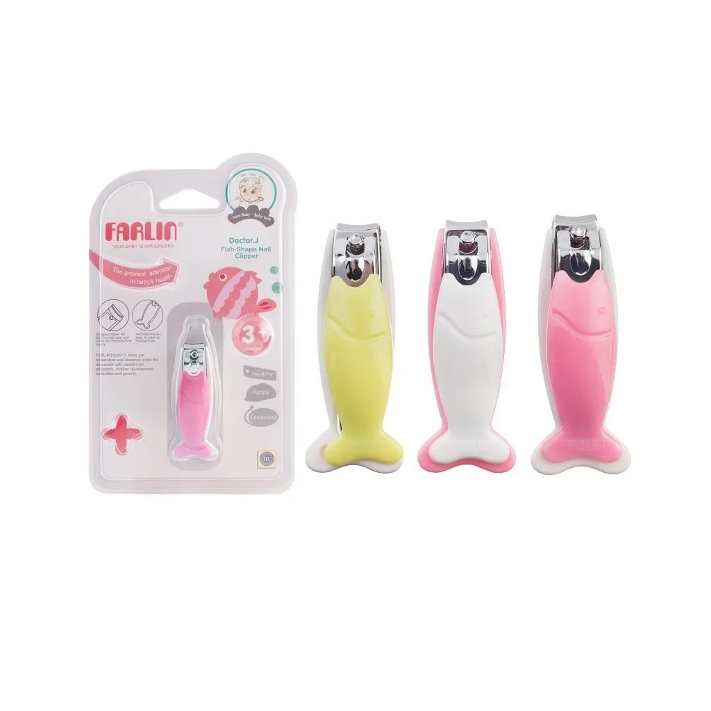 ناخنگیر فارلین Fish Shape Nail Clipper طرح ماهی بدنه سفید Farlin