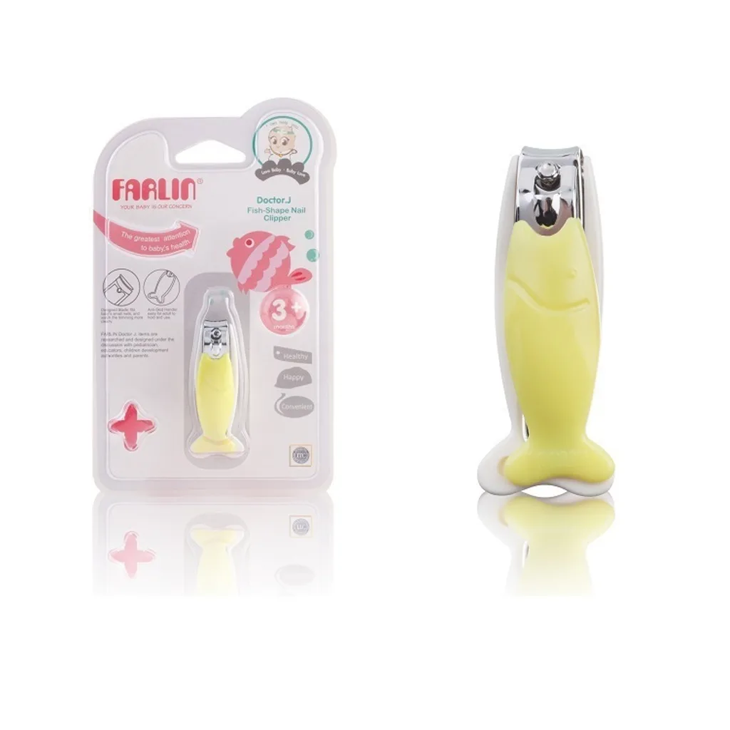ناخنگیر فارلین Fish Shape Nail Clipper طرح ماهی بدنه سفید Farlin