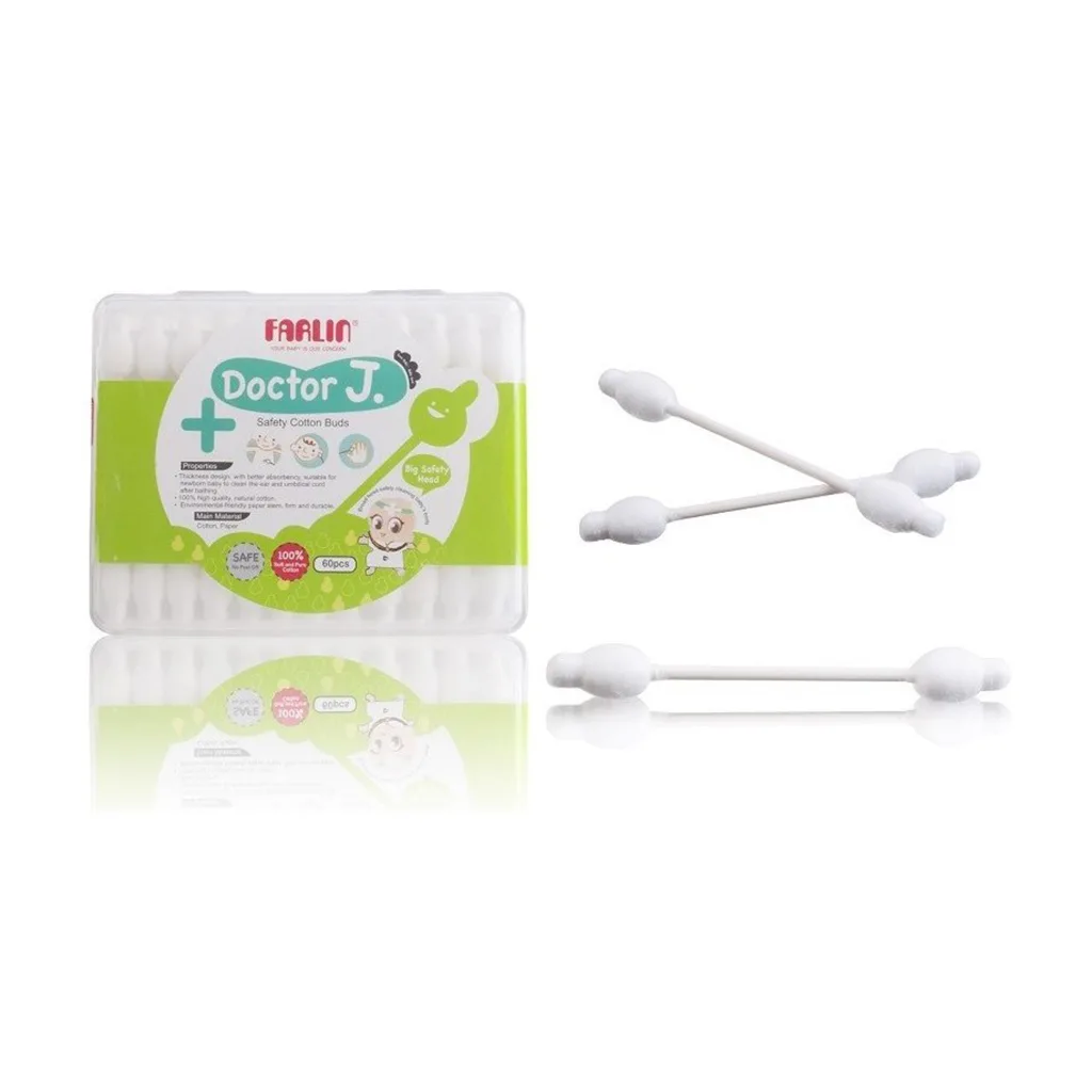 گوش پاک کن فارلین محافظ دار 60عددی Farlin