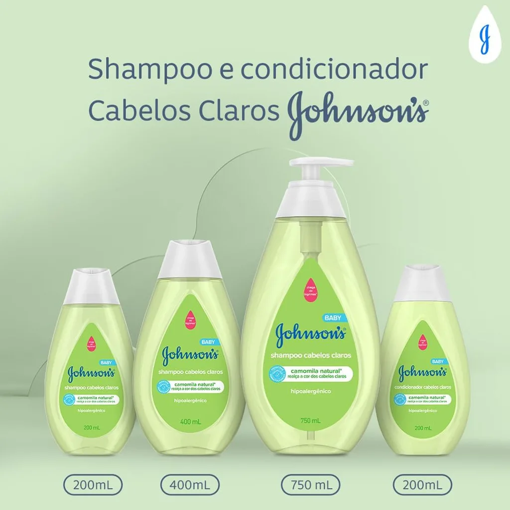 شامپو سر جانسون بابونه درخشان کننده نرم کننده مو 750میل Johnsons