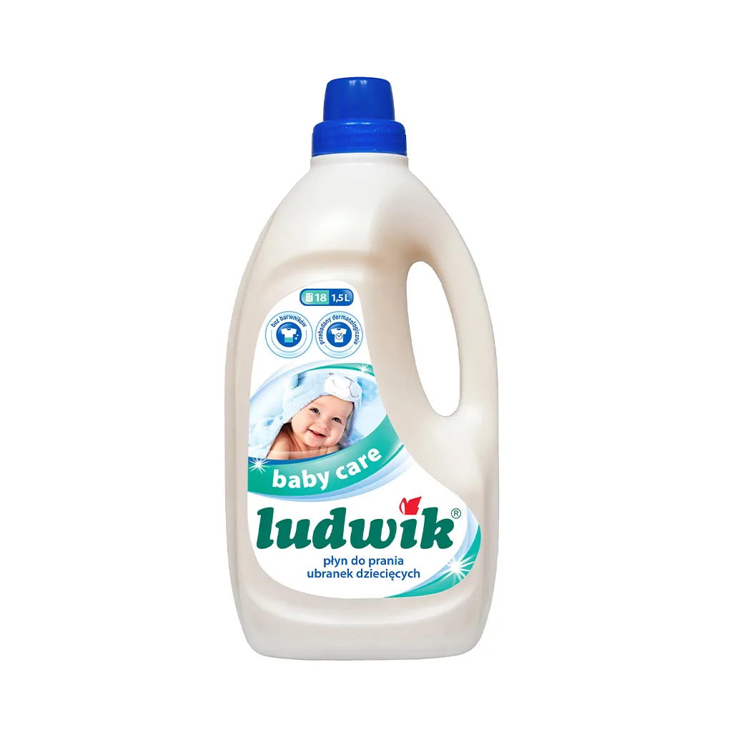 مایع لباسشویی لودویک 1.5لیتر ضد حساسیت فاقد عطر Ludwik