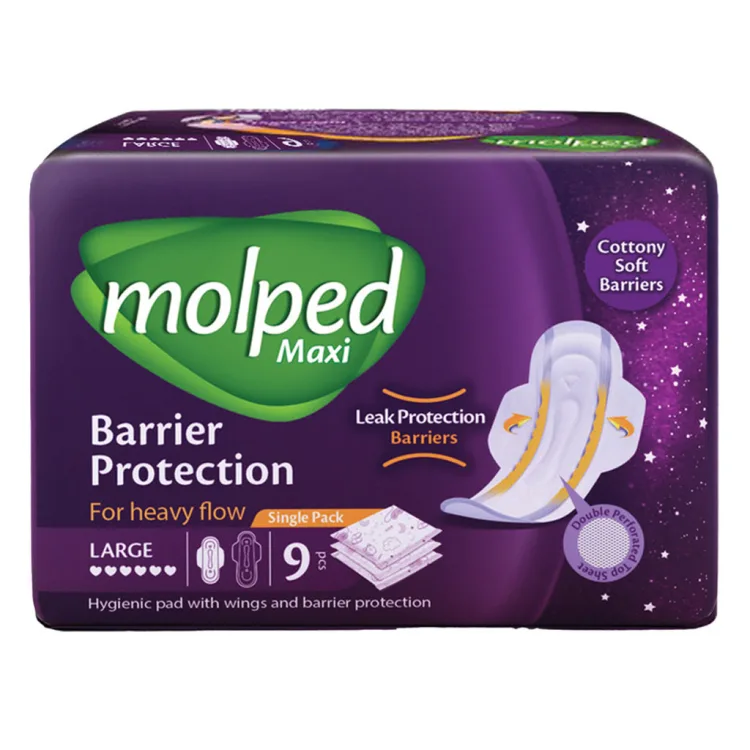 نوار بهداشتی بزرگ Maxi Barrier مخصوص شب مولپد Molpad