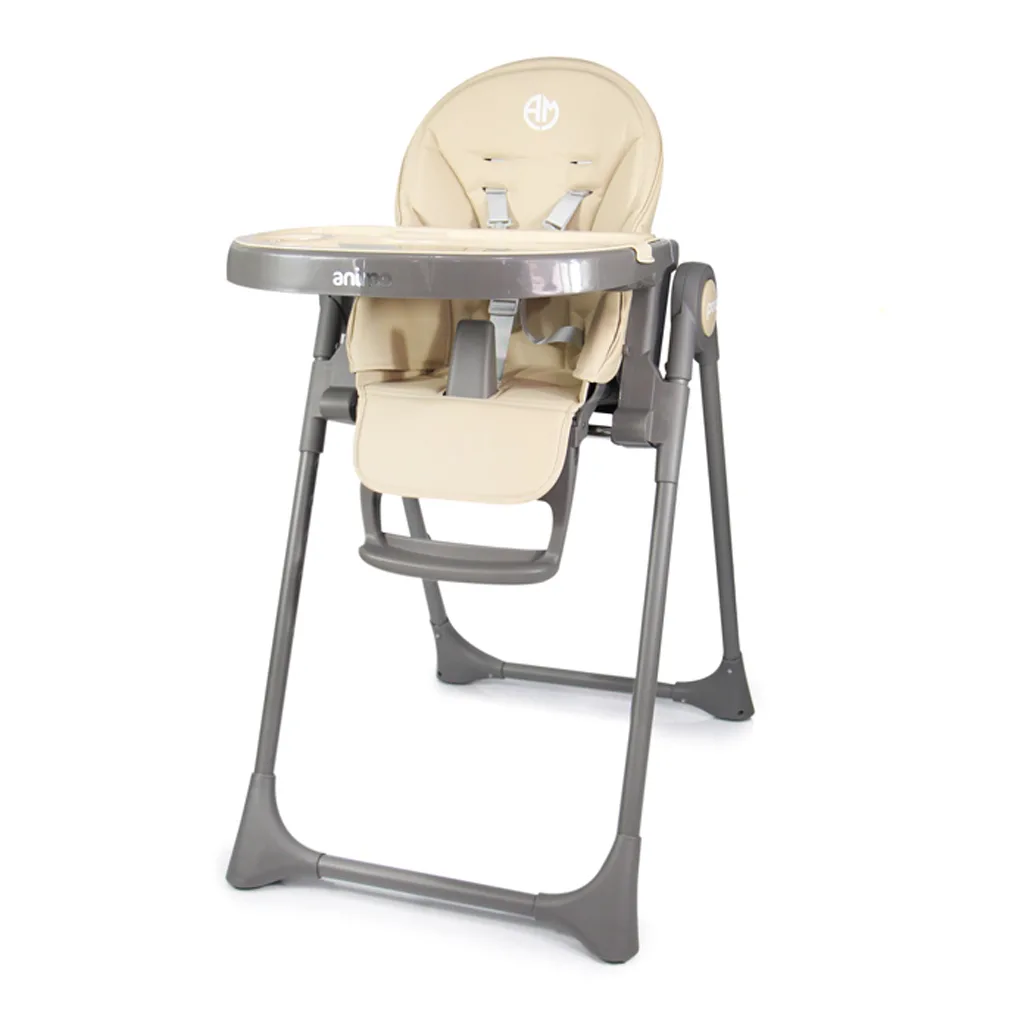صندلی غذای آنیمو مدل Pono پونو 4چرخ 360درجه بدنه خاکستری Animo